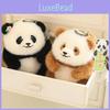Fubao He Qizai Hua Panda Plush Toy Keychain Cartoon Stuffed Doll Bag Decoration