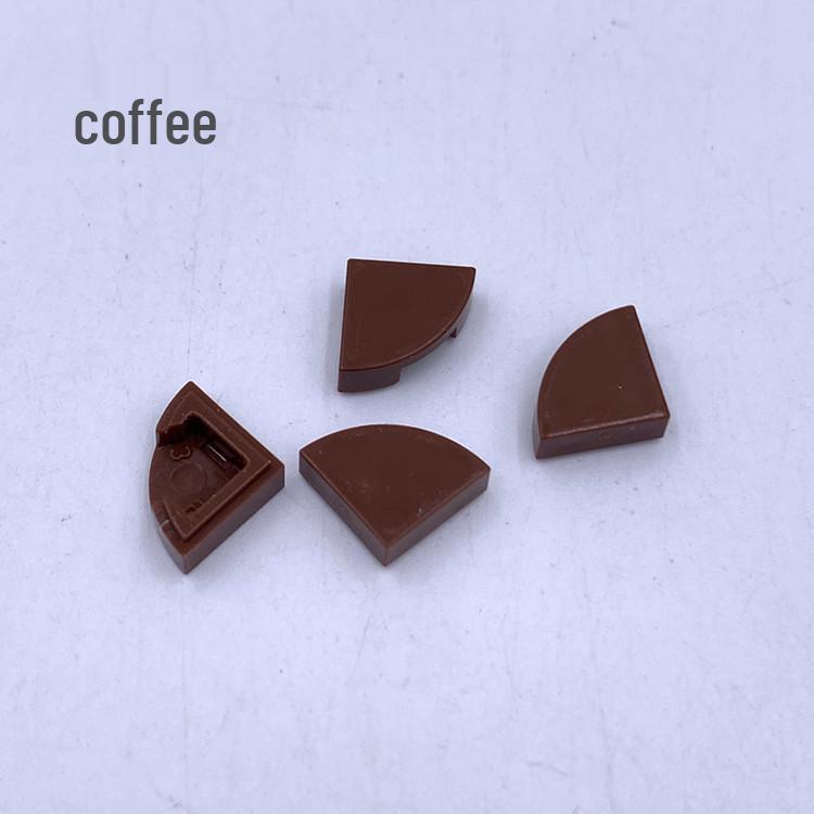 1/4 Round Corner Flat Building Blocks, Arc Fan Shape, 0.1kg Bag, Compatible with 25269 Pieces.