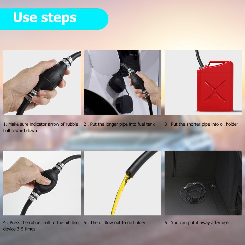 Car Fuel Manual Oil Extractor Fuel Pump Hand Water Transfer Pump for Auto Motorcycle Boat Hand Fuel Pump Car Accessories