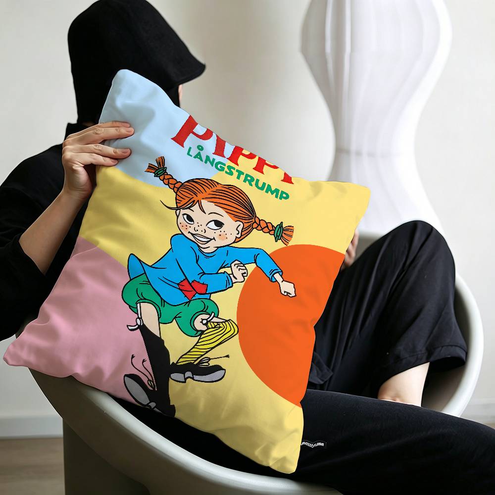 pPippi Longstocking Pillow Cover Design cushion Cover decor Holiday Decorati