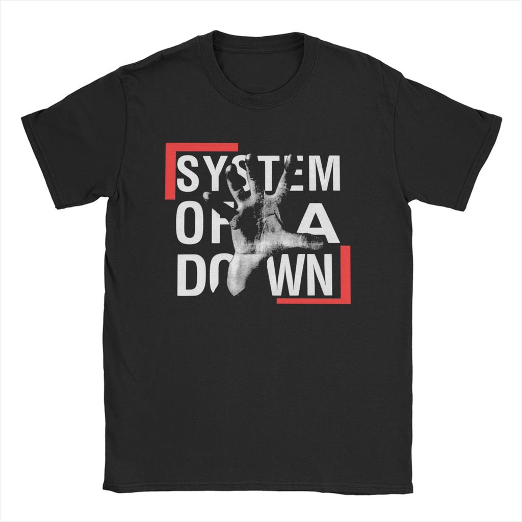 Футболка для мужчин и женщин в стиле Рок Хэви-метал Группа SYSTEM OF A DOWN SOAD Футболки с коротким рукавом с круглым вырезом Хлопок Большие размеры Топы
