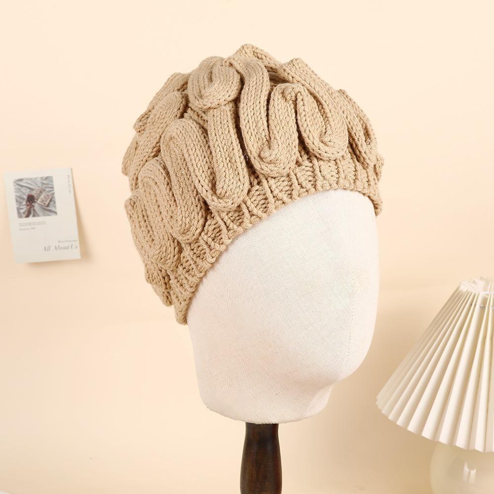 Warm Brain Pullover Cap Creative Funny Brain Beanie Stretchy Knitted Brain Hat Outdoor