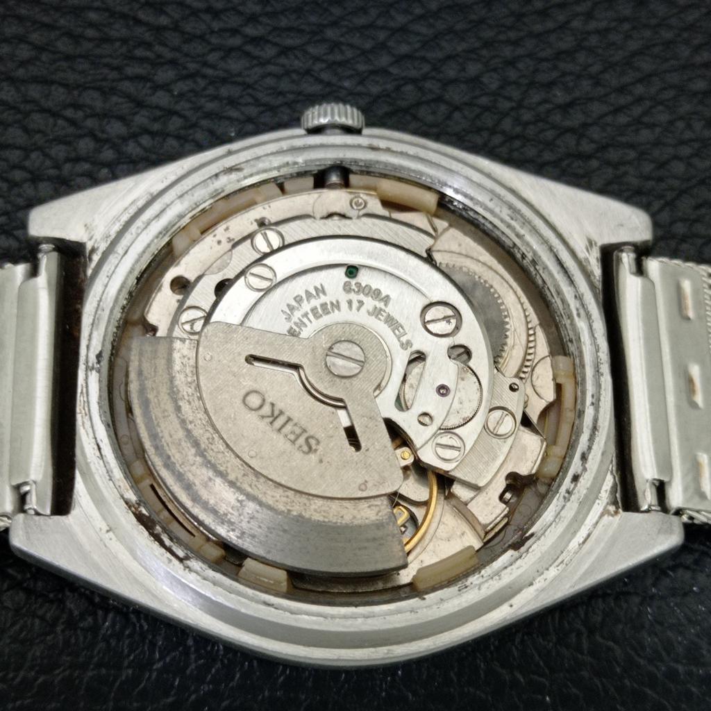 ВИНТАЖНЫЕ АВТОМАТИЧЕСКИЕ ЧАСЫ SEIKO 5 6309A ЯПОНИЯ МУЖСКИЕ С ЗОЛОТИСТЫМ ЦИФЕРБЛАТОМ a705537-1