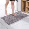 Inyahome Plush Microfiber Non Slip Soft Bathroom Rug Absorbent Machine Washable Chenille Bath Mat Quick Dry Shag Bathroom Carpet