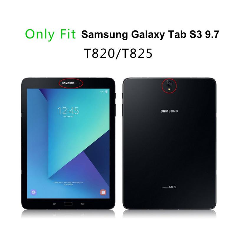 Кожаный чехол-подставка Litchi для Samsung Galaxy Tab S3 9,7 дюйма T820 T825 Защитный чехол для Galaxy Tab S sm-t825 9,7 дюйма