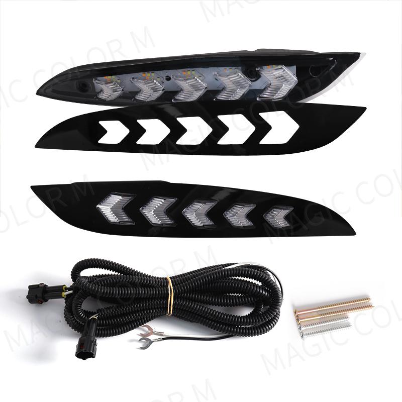 Для Mazda 3 Axela 2019 2020 DRL дневные ходовые огни светодиодные противотуманные фары указатель поворота белый желтый синий автомобильные аксессуары 12 В