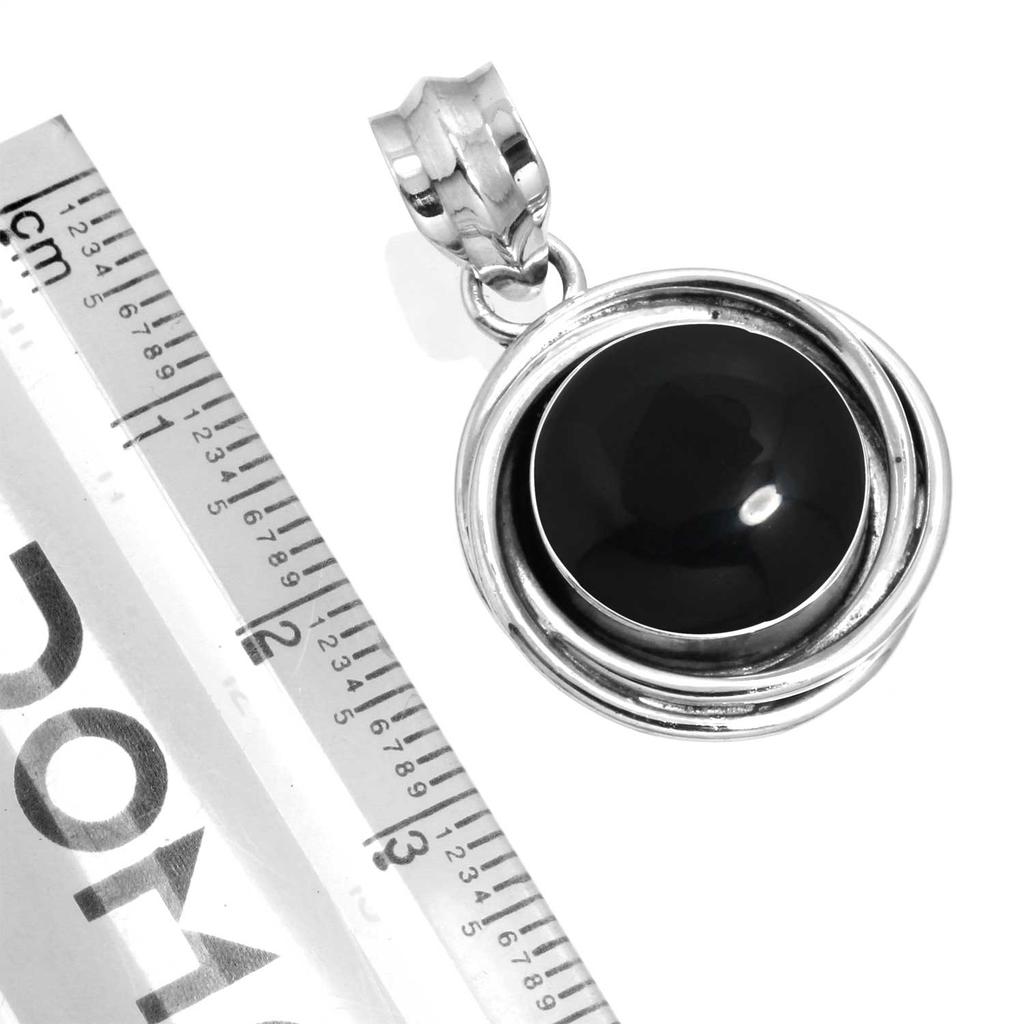 925 Sterling Silver Pendant Women Gemstone Handmade Jewelry Wedding Gift Amber Amethyst Black Onyx Carnelian Garnet Quartz Green Onyx Gold Stone