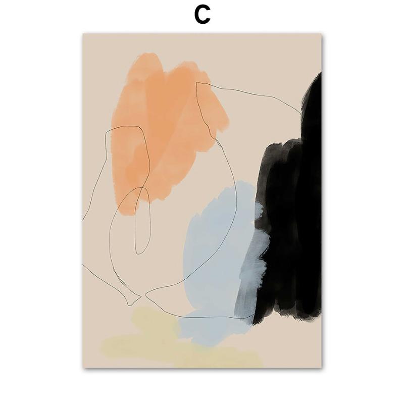 Синяя полосатая девочка Книжная ваза Настенное искусство Холст Живопись Абстрактные постеры и принты Настенные картины для отеля, бара, для декора гостиной