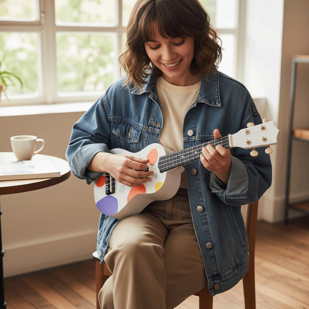 21 Inch Ukulele 4 Strings Beginner Ukulele Gifts Mini Guitarra Musical Awakening