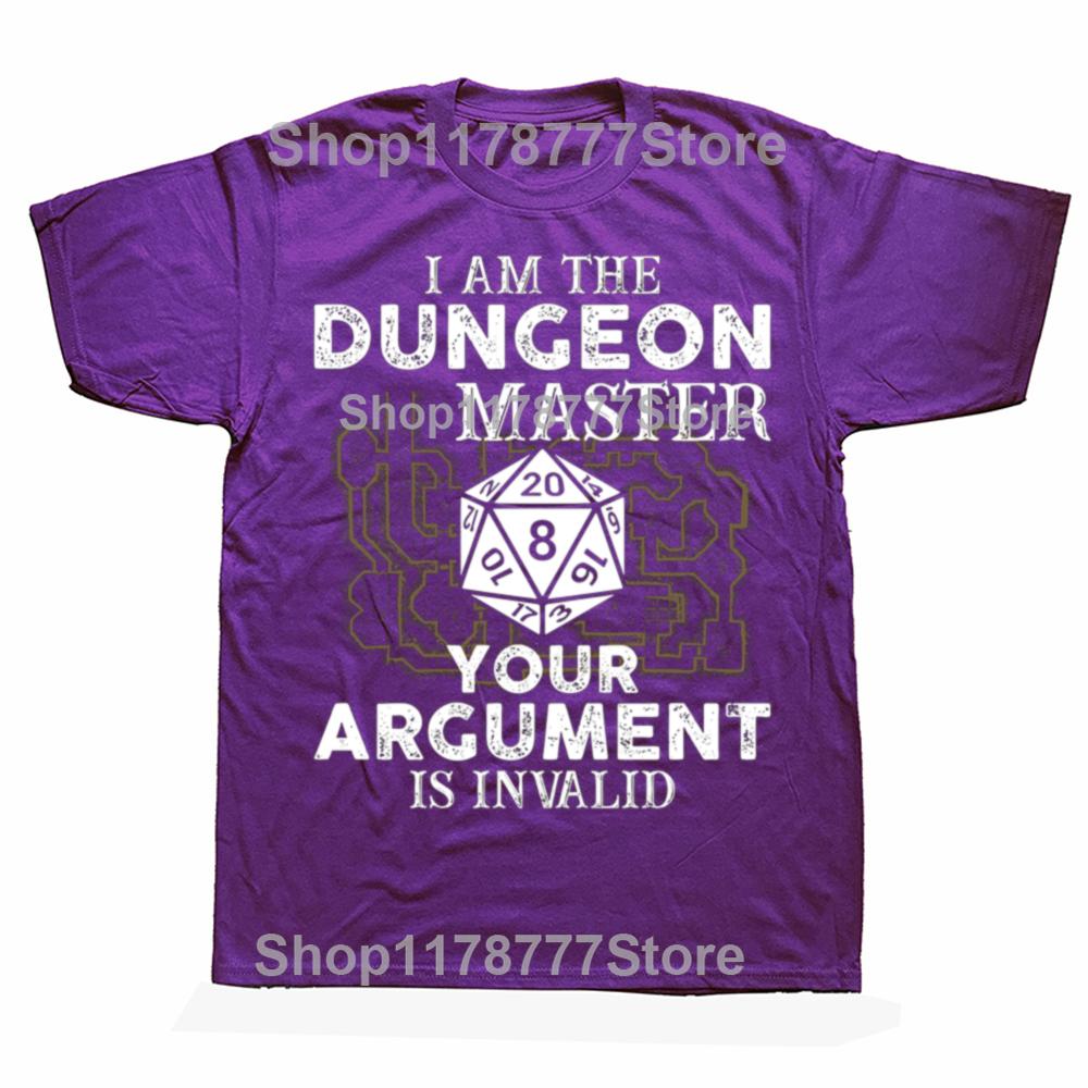 Смешные футболки Мастера Подземелий Dungeons and Dragons Хлопок Уличная одежда Короткий рукав Подарки на день рождения Мужская одежда Оверсайз футболка