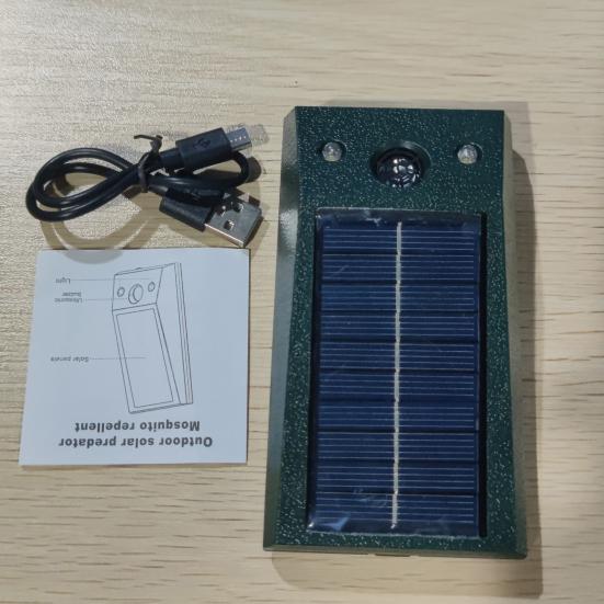 Репеллент для животных, двойной мигающий светодиод, красный свет, сильный ультразвуковой сигнал, вредитель, мышь, насекомое, солнечный отпугиватель животных, аксессуар для двора