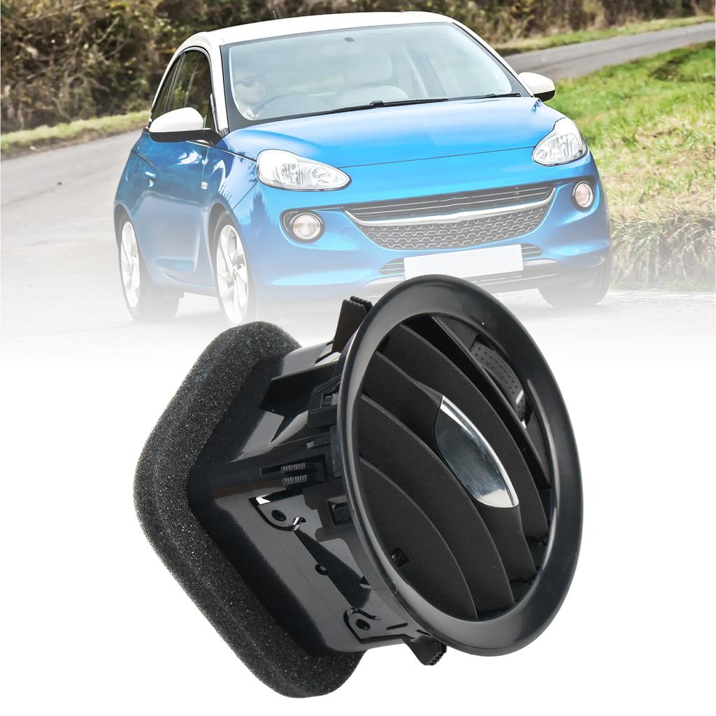 4 шт. Решетка вентиляционного отверстия кондиционера для Vauxhall ADAM Corsa D, крышка вентиляционного отверстия кондиционера 13417363 (Черный глянец)