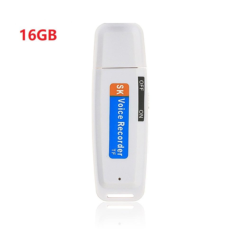 Compact USB Voice Recorder with Expandable 32GB Memory - Professional Recording Device
