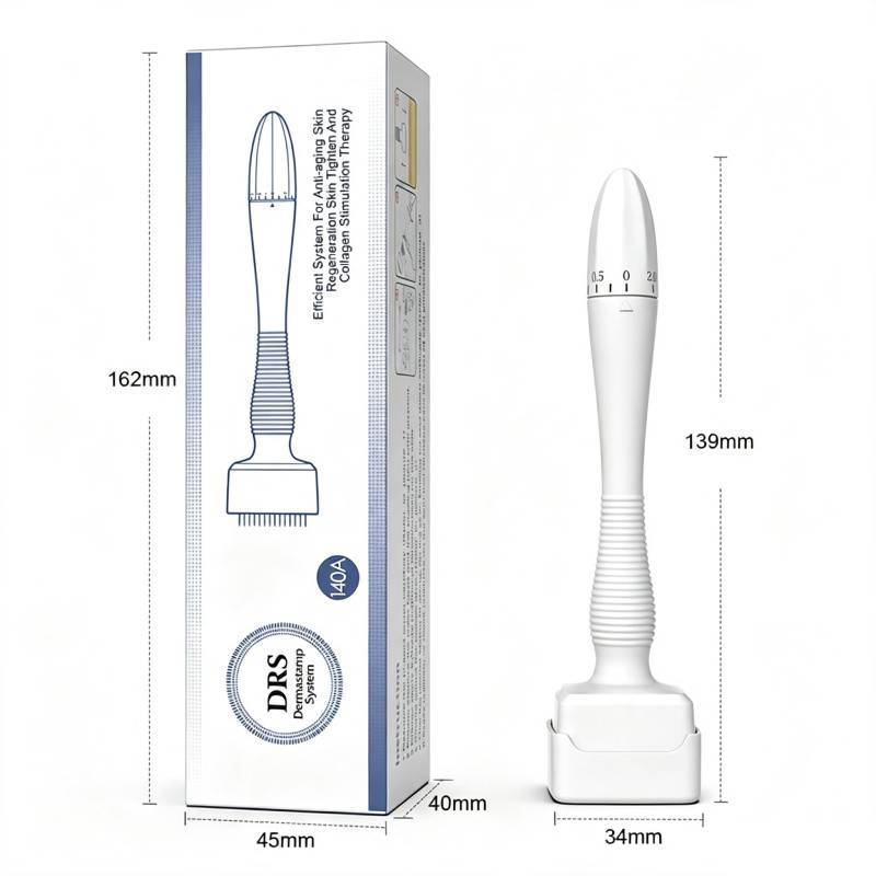 Adjustable Micro Needle Skin Care Pen With Stamp Head For Home Spa And Rejuvenation