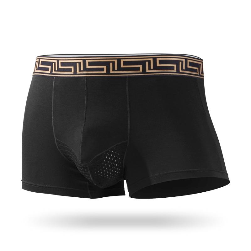 Мужское нижнее белье Elephant, дышащая сетка Ice Silk U-образной формы, трусы-боксеры большого размера