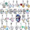 100 %925 Sterling Silver Shining Colorful Charms Beads Sunflower Butterfly Sun Pendant Fit Original New Bracelet Diy Jewelry