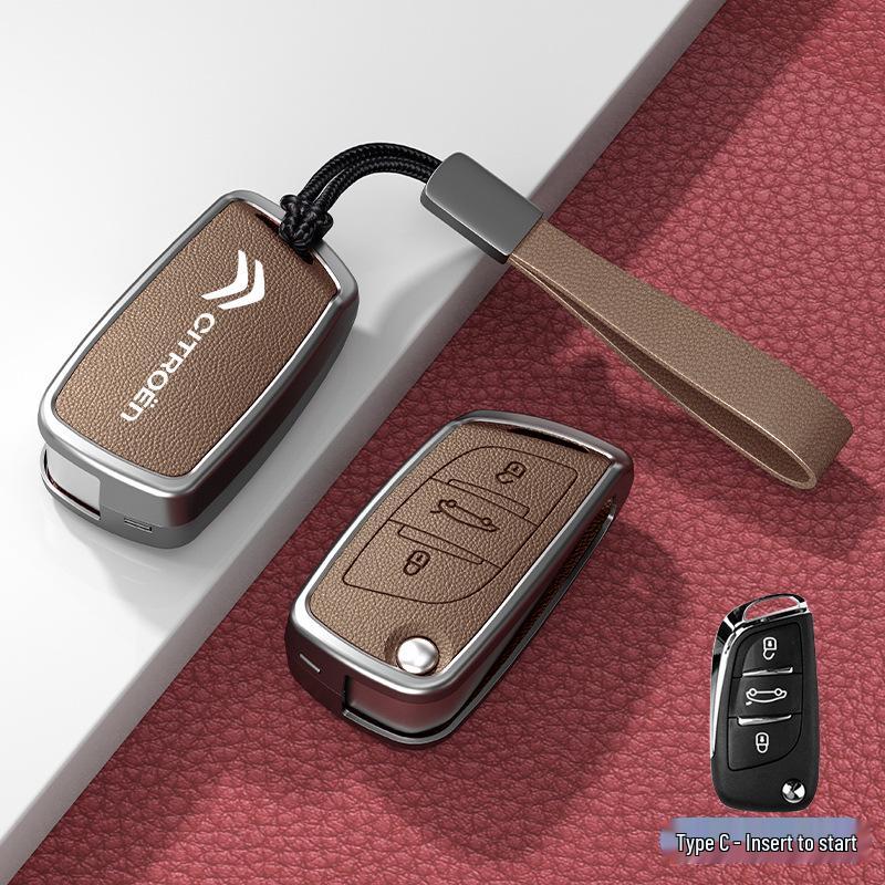 Чехол и пряжка для автомобильного ключа для моделей Citroen C3XR, C4L, Tianyi, C5, C4 Sega, Elysee, C6