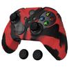 PlayVital Силиконовый чехол Mountain Range Edition для беспроводного контроллера Xbox Elite Series 2 Elite Series 2 с накладками на стики Красный Черный и Core, Нескользящий