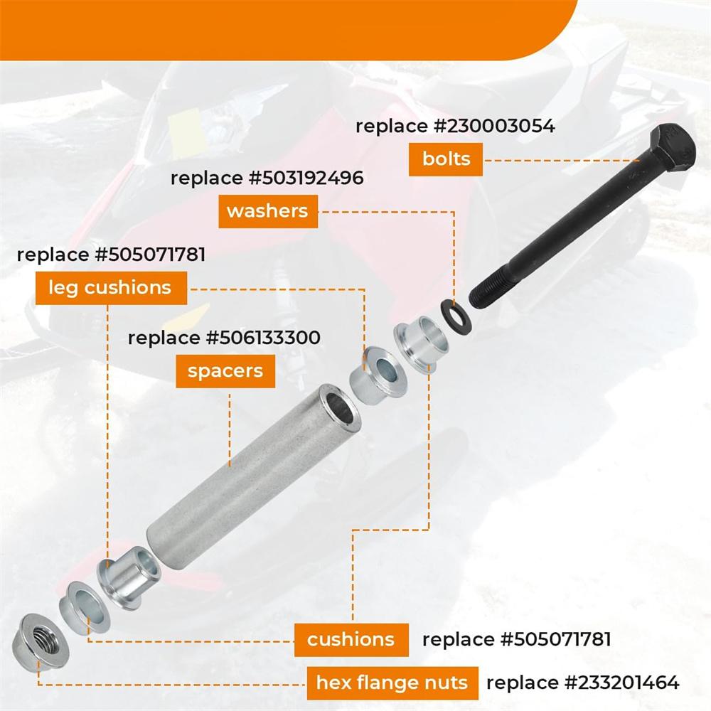 Комплект для ремонта передней части подходит для снегохода Ski-Doo 2003-2015