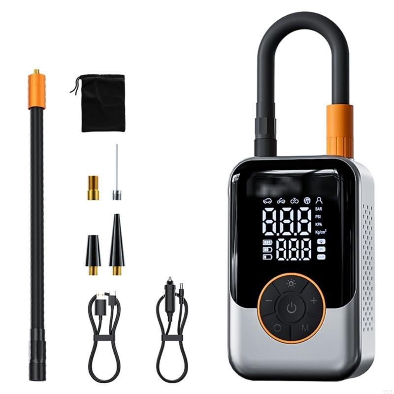 2025 New Tire Inflator Portable Air Compressor, 3000mAh Portable Air Pumps with Digital Pressure Display Cordless Air Compressor