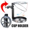 Car Foldable Air Outlet Cup Holder Portable Water Drink Bottle  Storage Stand Air Vent Rotate Fan Cup