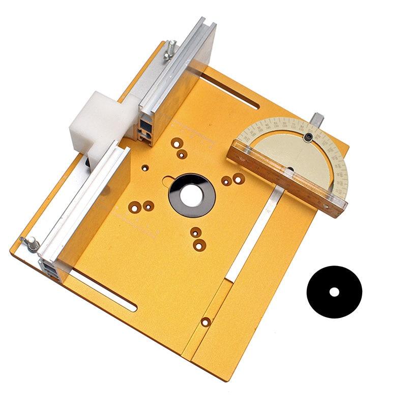 Router Table Insert Plate Woodworking Benches Table Saw W Miter Gauge Guide Aluminium Profile Fence Sliding Brackets
