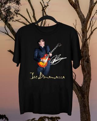 Джо Бонамасса Футболка с подписью Joe Bonamassa TEE черная Размер S-5XL BSS19 Унисекс Футболка