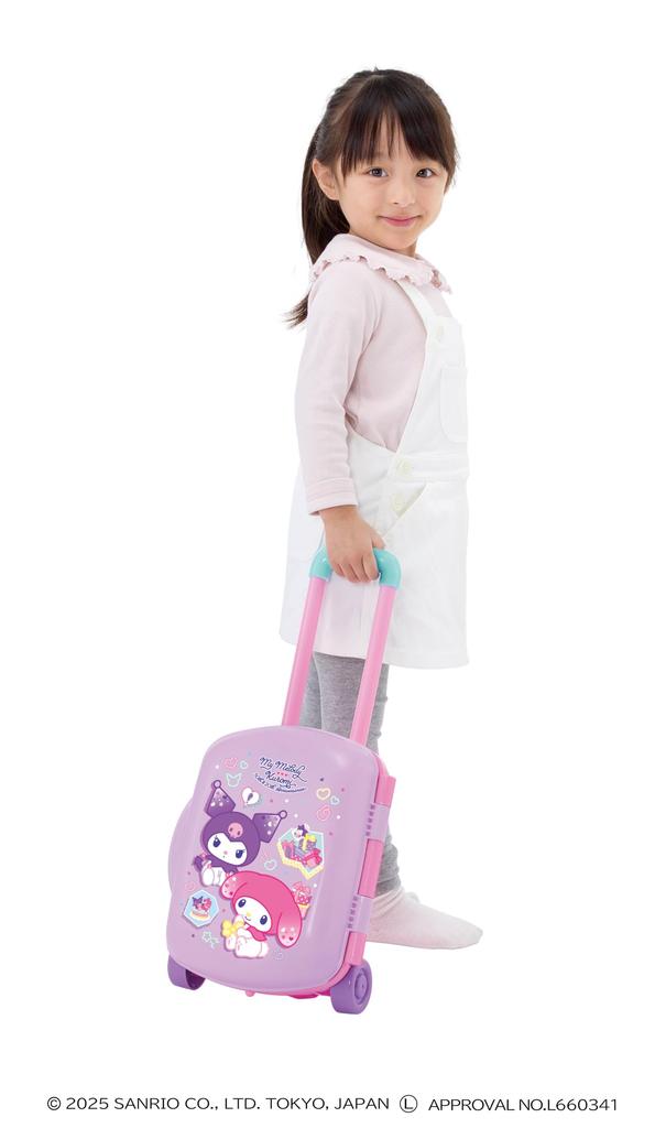 AGATSUMA My Melody Kuromi Переносной чемодан Трансформируемый кухонный набор для детей от 2 лет
