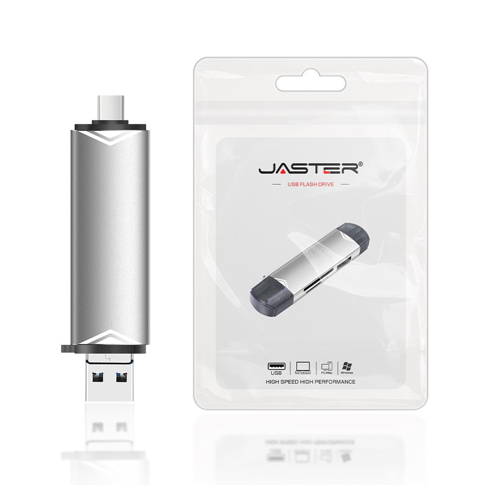 6 in 1 OTG Card Reader USB3.0 Type C USB Adapter Flash Drive Smart Memory Card Reader for Mobile and Notebook PC and More