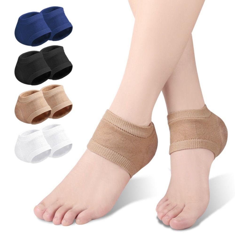 Fasciitis Support Moisturizing Female Socks Silicone Heel Pads Gel Heel Protector Half-yard Socks