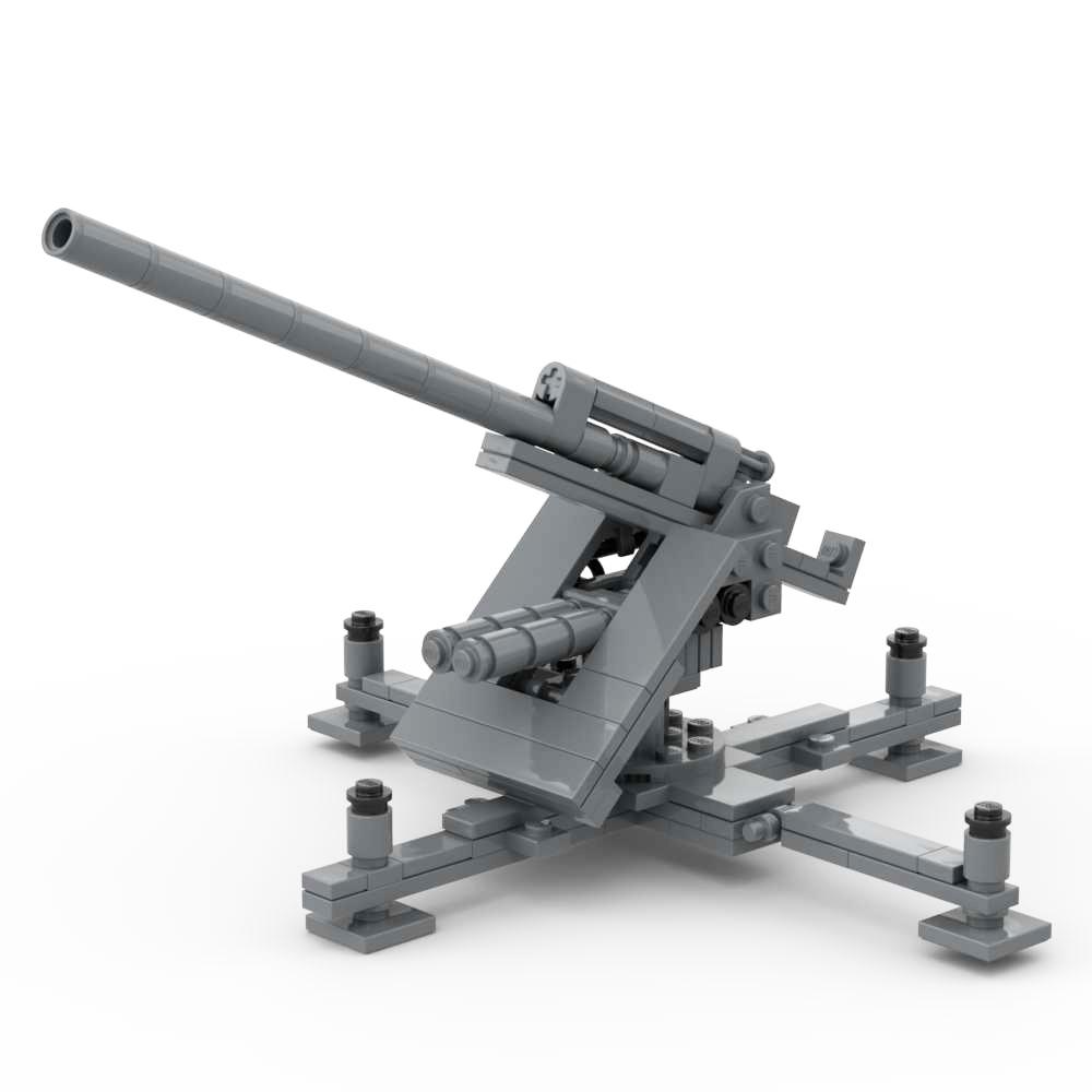 Блочный конструктор Гаубица M777 Флак 36 pak40 M102 M198 Бофорс 40мм Зенитное Противотанковое Орудие Артиллерия Линкора Военный Набор Кирпичиков