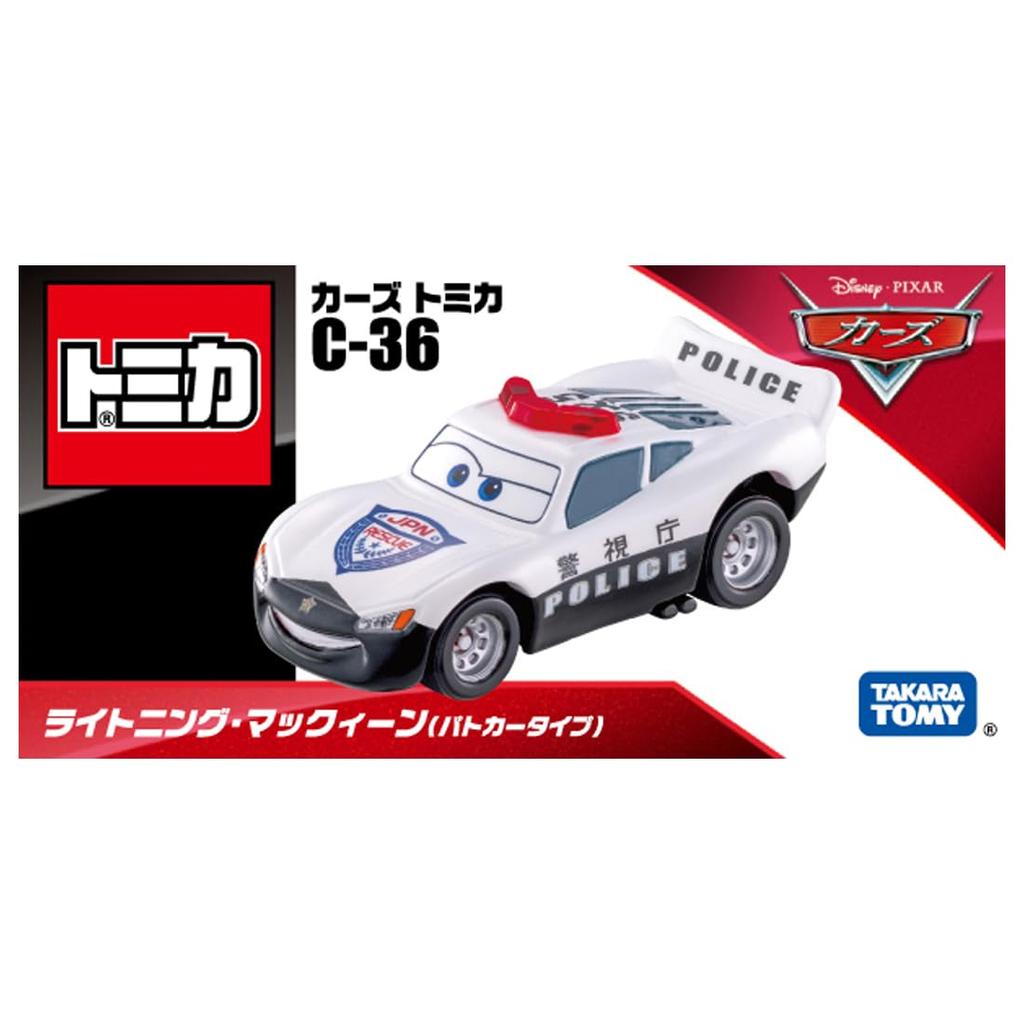 Takara Tomy Disney Cars Tomica Lightning McQueen Car Mini Car Toy Ages C-36 (Тип полиции) 3+