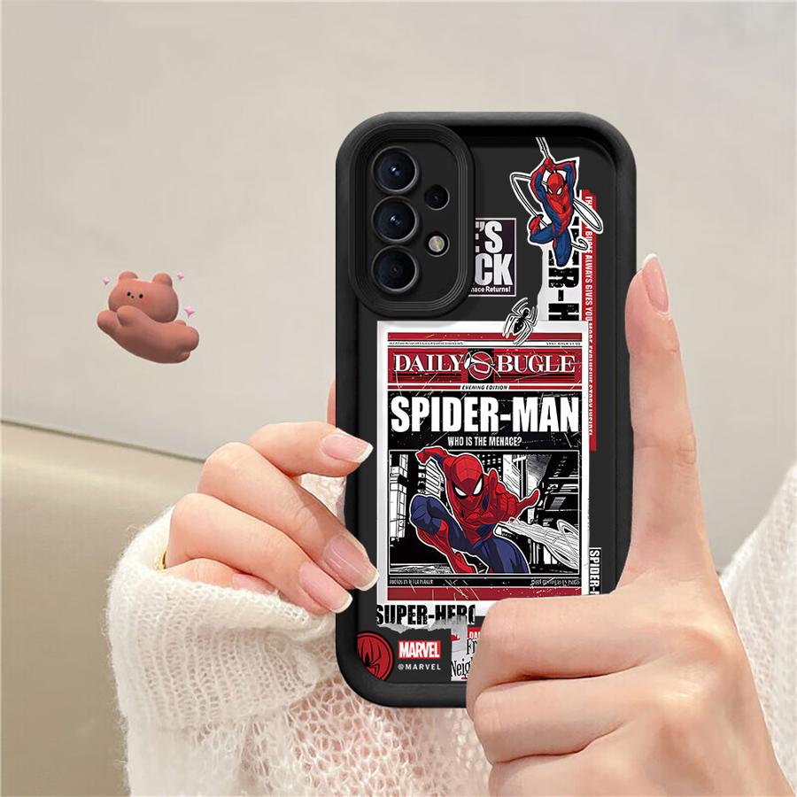 Чехол для телефона Marvel Человек-паук для Samsung Galaxy A06 A72 A71 A52 A53 A15 A35 A73 A54 A25 A51 A55 Мягкий чехол