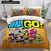 Комплект постельного белья Teen Titans Go Single Twin Full Queen King Size Anime Bed Set Aldult Kid Bedroom Duvetcover Sets 3D Print 014