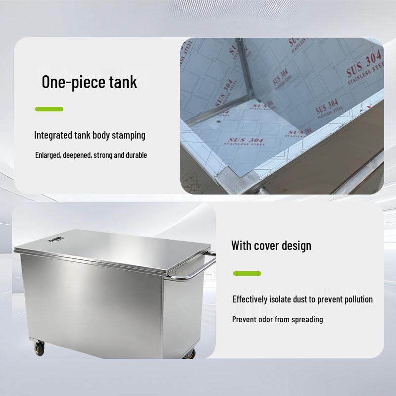 Stainless Steel Cart with Guardrail for Warehouse Logistics and Cargo Transport