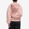 Adidas Originals Fashion Plush Fur Lined Hooded Casual Daily Outerwear Jacket Women Soft Pink GM1469