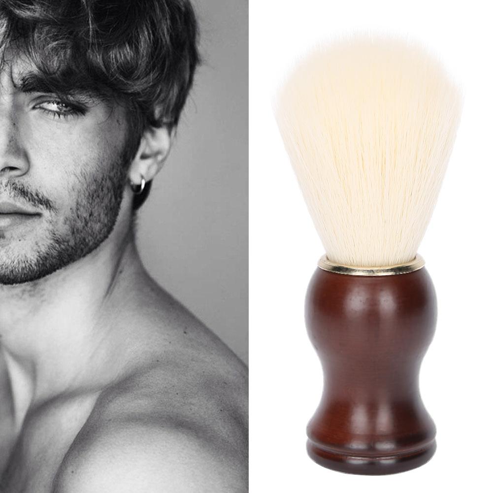 Professional Men Beard Shaving Brush Facial Hair Cleaning Brush for Barber Salon Home