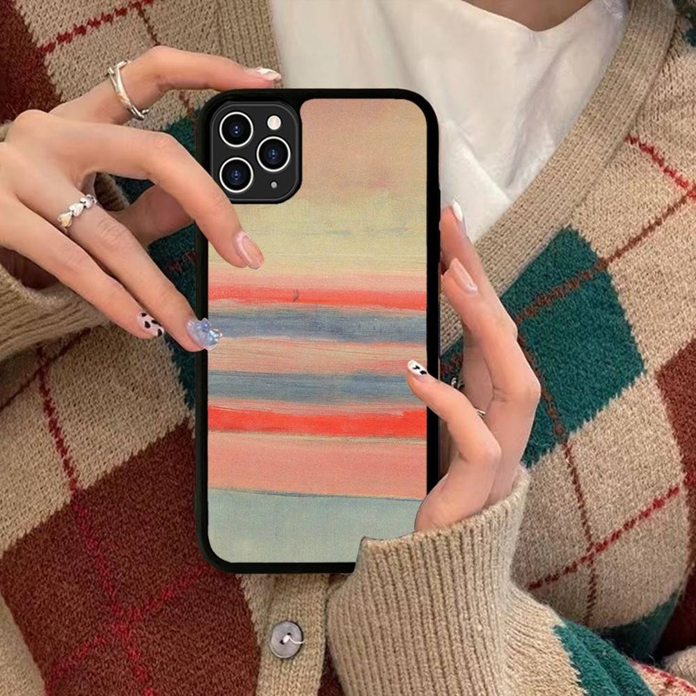 Абстрактное искусство Чехол для телефона M-Mark R-Rothko для iPhone 17 16 15 14 13 Plus 12 11 Pro Max Задняя крышка из ПК+ТПУ