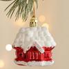 2Pcs Christmas Tree Decorations House Pendant Hanging Decor Party Supply