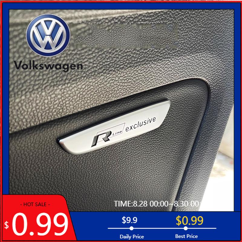 OPQ1 VW 2026 Hot Metal for Volkswagen VW R Line 4MOTION Logo Passat Tiguan Polo Golf Touran Jetta Car Door Panel Sticker Fender Side