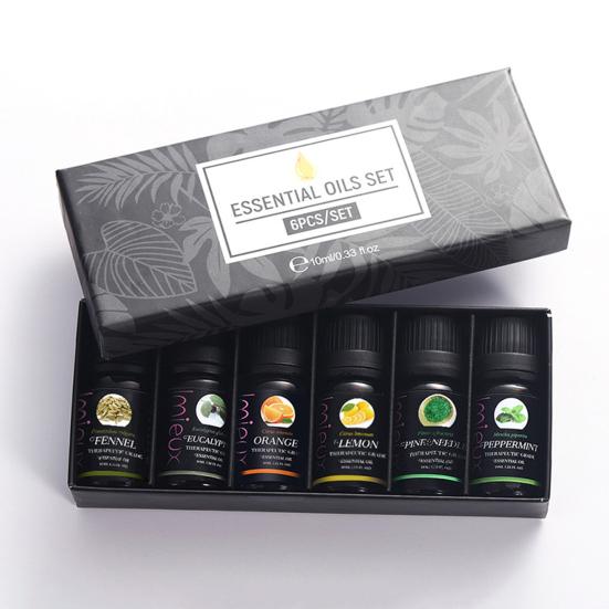 6шт 10мл эфирное масло натуральный экстракт растений для ароматерапии длительный аромат эвкалипта апельсина