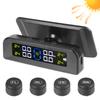 4 датчика, аксессуары для украшения, система мониторинга TPMS, сигнализация давления в шинах автомобиля, беспроводная солнечная энергия, автоматическая регулировка яркости
