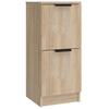 Sideboards 3 pcs Sonoma Oak Wood Based Material