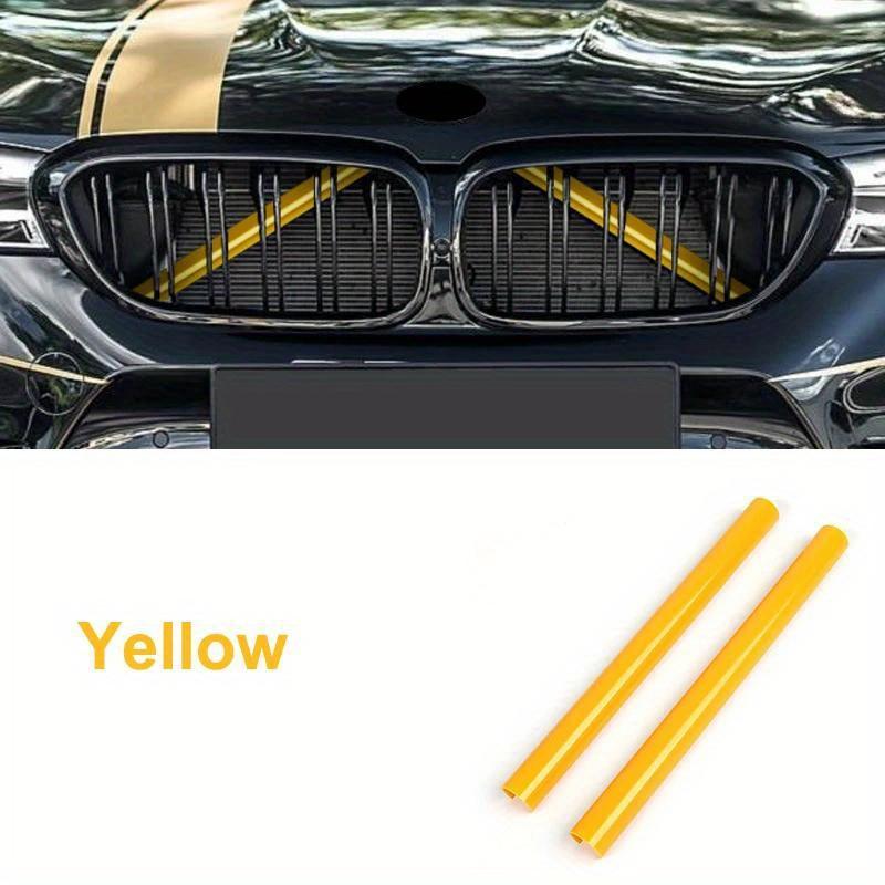 2 шт., накладки на переднюю решетку автомобиля для BMW F10 F11 F01 F02 F03 F04 F07 F06 F12 F13 F39 F48, полоски на переднюю решетку, рамка, наклейки для украшения автомобиля