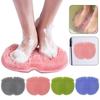Exfoliation Silicone Foot Cleaning Massage Mat Non Slip Foot Scrubber Pad  for Daily Bath Use