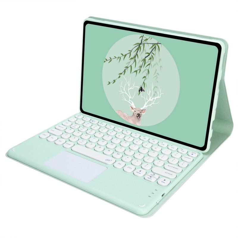 11-inch Moto Tab G70 LTE Tablet Case With Detachable Bluetooth Keyboard Touchpad Support Sleep/Wake Function PU Leather Cover