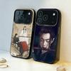Y-Yibo W-Wang Чехол для телефона U-Untamed Для iPhone17,16,15,14,13,12,11,Pro,MAX Серый Матовый Силиконовый Черный Чехол
