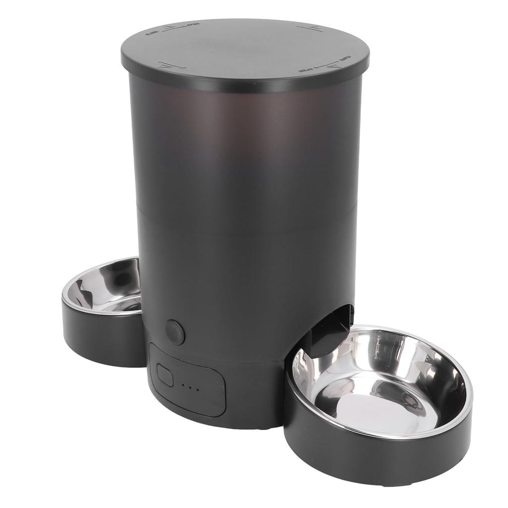 Автоматическая кормушка для кошек и собак на 2 3 л, умная кормушка с таймером и голосовым управлением, двойное питание, двойная миска для сухого корма, напоминания для кошек/собак,