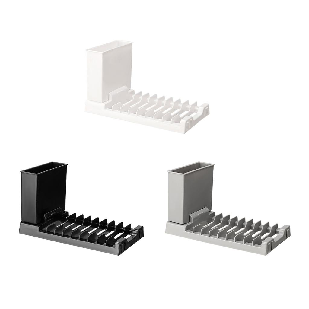 Многофункциональная сушилка для посуды, переносная стойка для сушки посуды с регулируемыми ножками для организации кухни