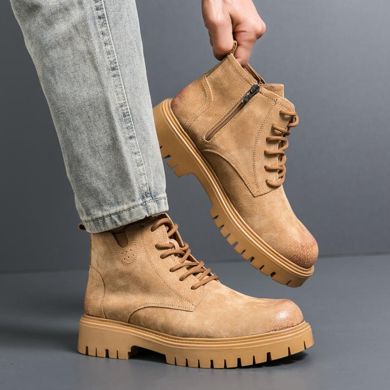 Мужские кожаные водонепроницаемые ботинки Chukka на шнуровке, классические ботинки Oxford, повседневная деловая обувь для мужчин